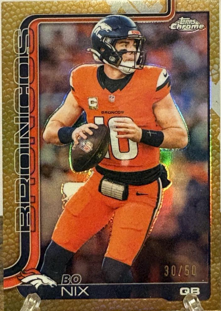 Bo Nix [Leather Gold] #88