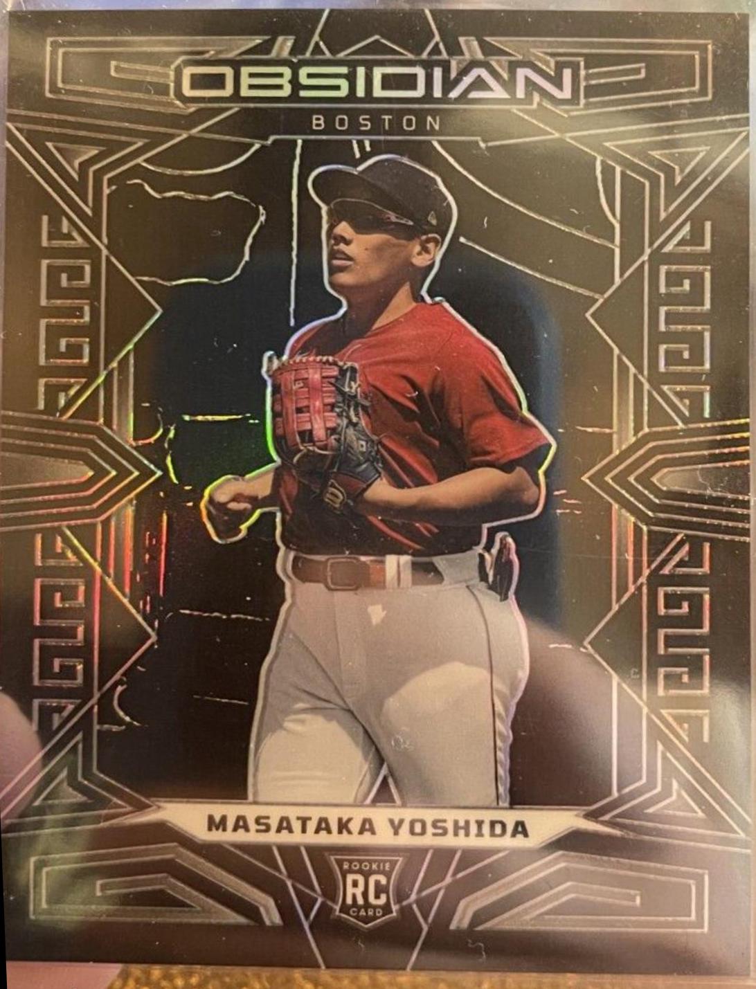 Masataka Yoshida #43 2023 Panini Chronicles Baseball Obsidian