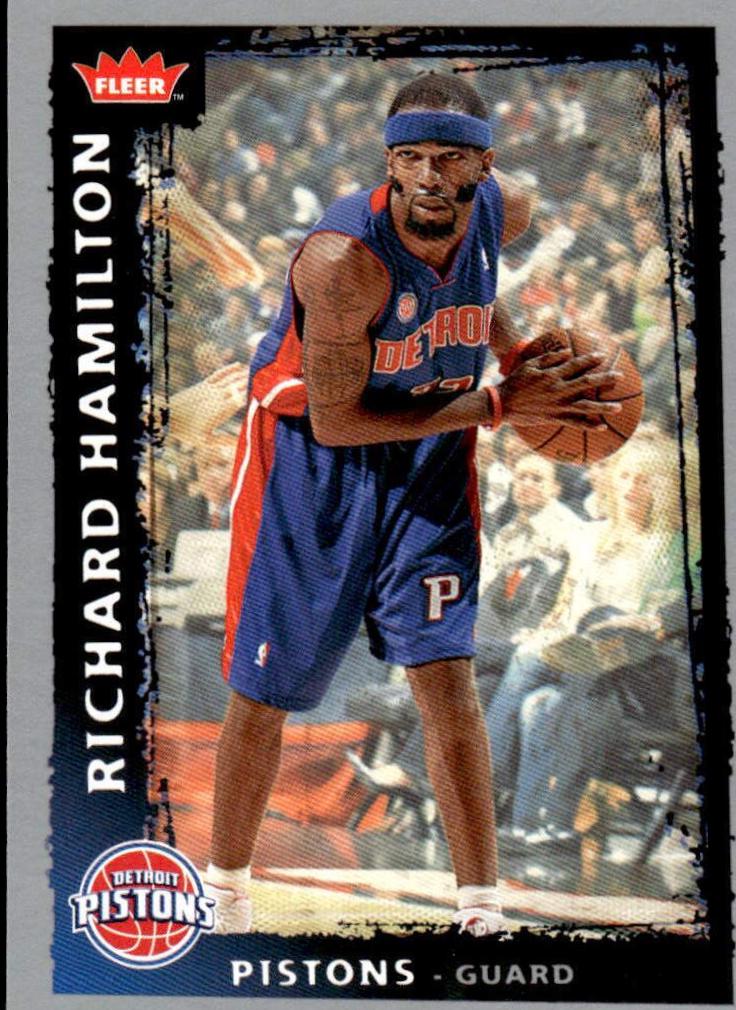 Richard Hamilton #9 Basketball Cards 2008 Fleer