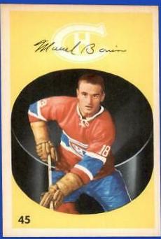 Marcel Bonin #45 Hockey Cards 1962 Parkhurst