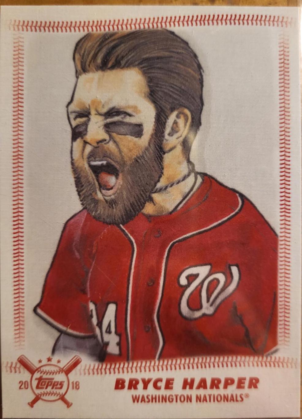 Bryce Harper #SCR-BH Baseball Cards 2018 Topps Big League Star Caricature Reproductions