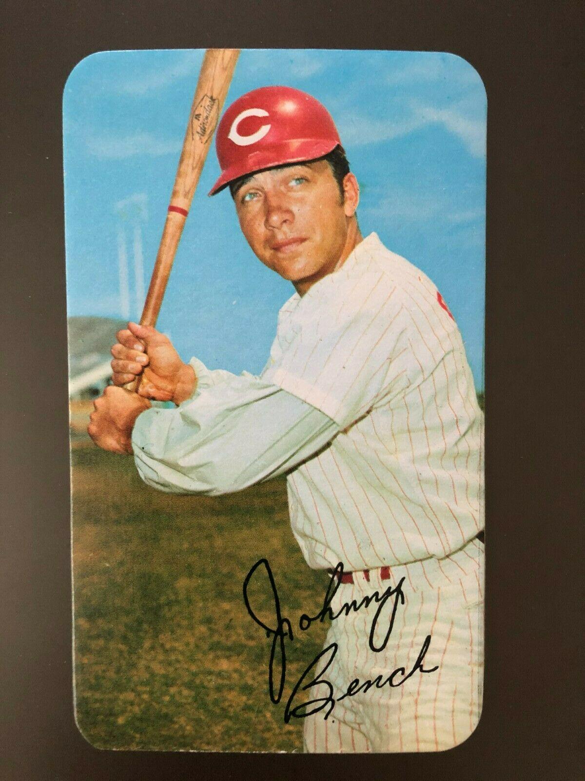 Johnny Bench #8 Baseball Cards 1970 Topps Super