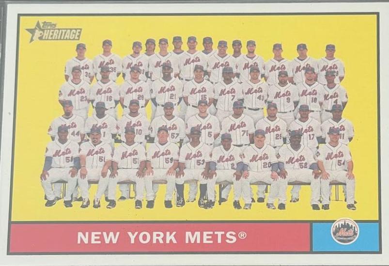 New York Mets #228 2010 Topps Heritage Baseball