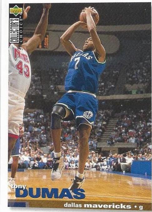 Tony Dumas #83 Basketball Cards 1995 Collector's Choice