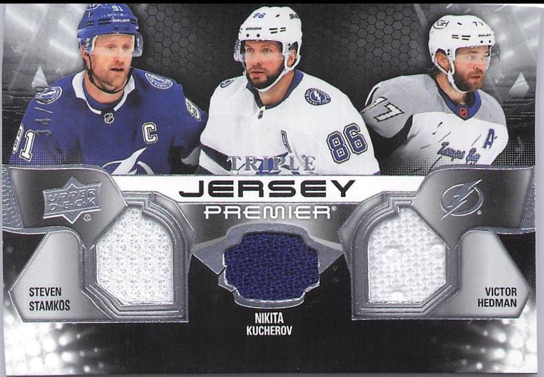 Steven Stamkos / Nikita Kucherov / Victor Hedman [Jersey] #PT-SKH