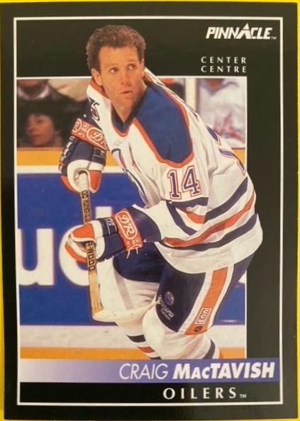 Craig MacTavish #78 Hockey Cards 1992 Pinnacle Canadian