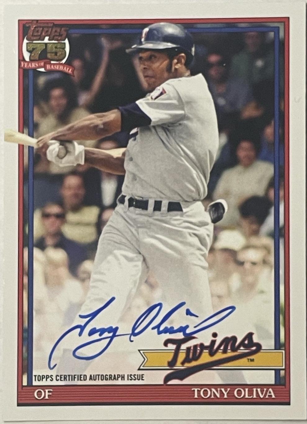 Tony Oliva #91B2-TO 2026 Topps Series 2 1991 Autograph Baseball