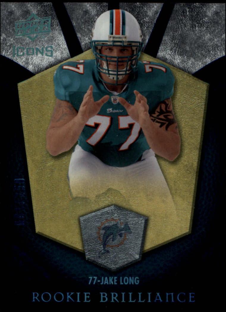 Jake Long #RB2 Football Cards 2008 Upper Deck Icons Rookie Brilliance