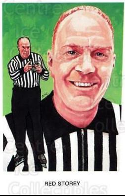 Red Storey #B14 Hockey Cards 1983 Hall of Fame Postcards