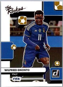 Wilfried Gnonto #8 Soccer Cards 2022 Panini Donruss The Rookies