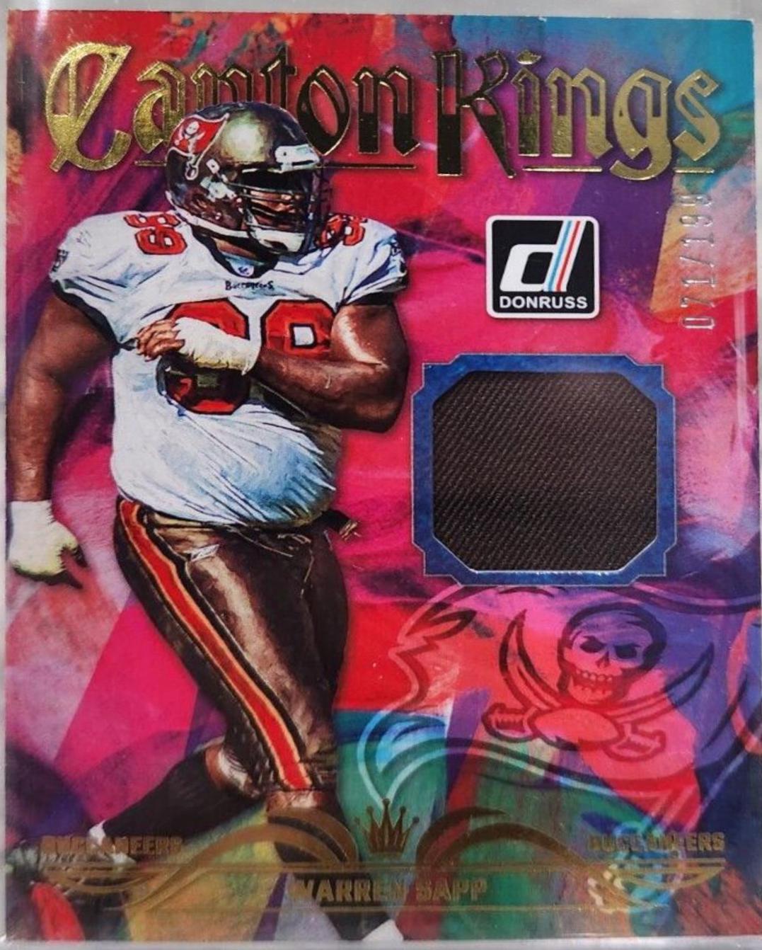 Warren Sapp #CK-19 Football Cards 2023 Panini Donruss Canton Kings