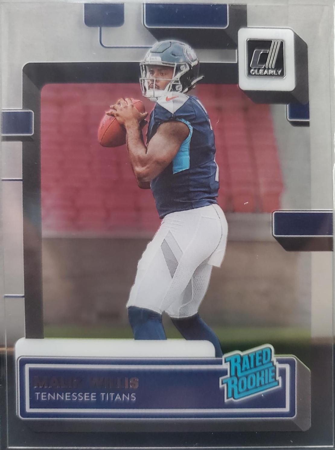 Malik Willis #53 Football Cards 2022 Panini Clearly Donruss