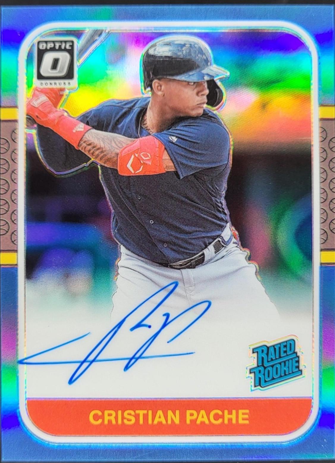 Cristian Pache #87RR-CP 2021 Panini Donruss Optic Retro 1987 Rated Rookie Signatures Baseball