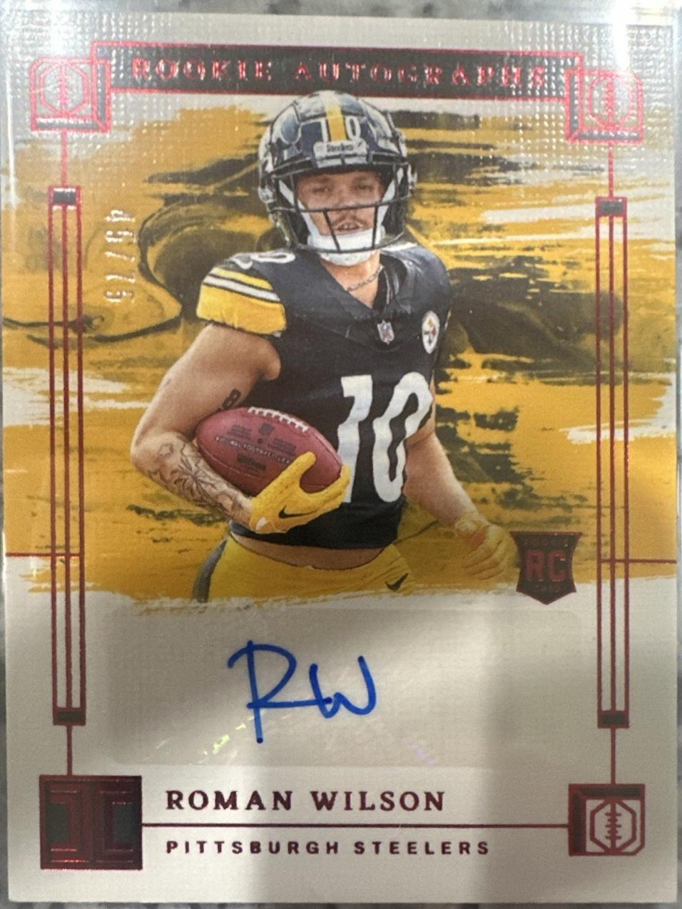 Ron Wilson Rookie Card Roman Wilson #RA-RWN Prices | 2024 Panini Impeccable Rookie Autograph ...