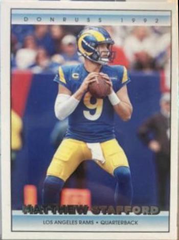 Matthew Stafford #7 Football Cards 2022 Panini Donruss Retro 1992