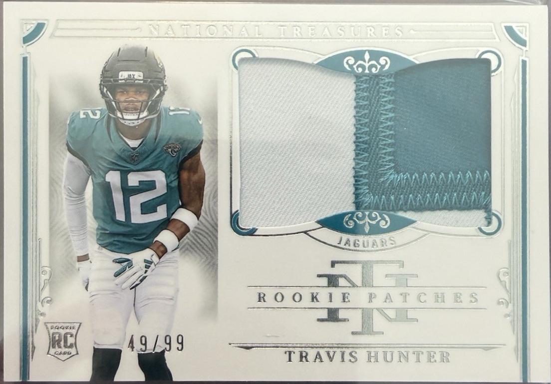 Travis Hunter [Rookie Patch] #210 Prices | 2025 Panini National ...