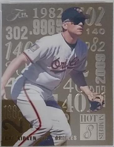 Cal Ripken Jr #8 Baseball Cards 1995 Flair Hot Numbers
