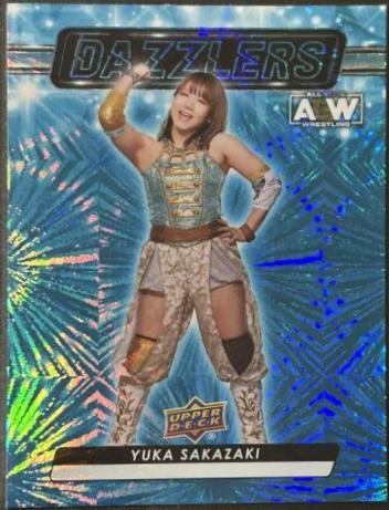 Yuka Sakazaki #DZ-13 Wrestling Cards 2024 Upper Deck AEW Dazzlers Blue