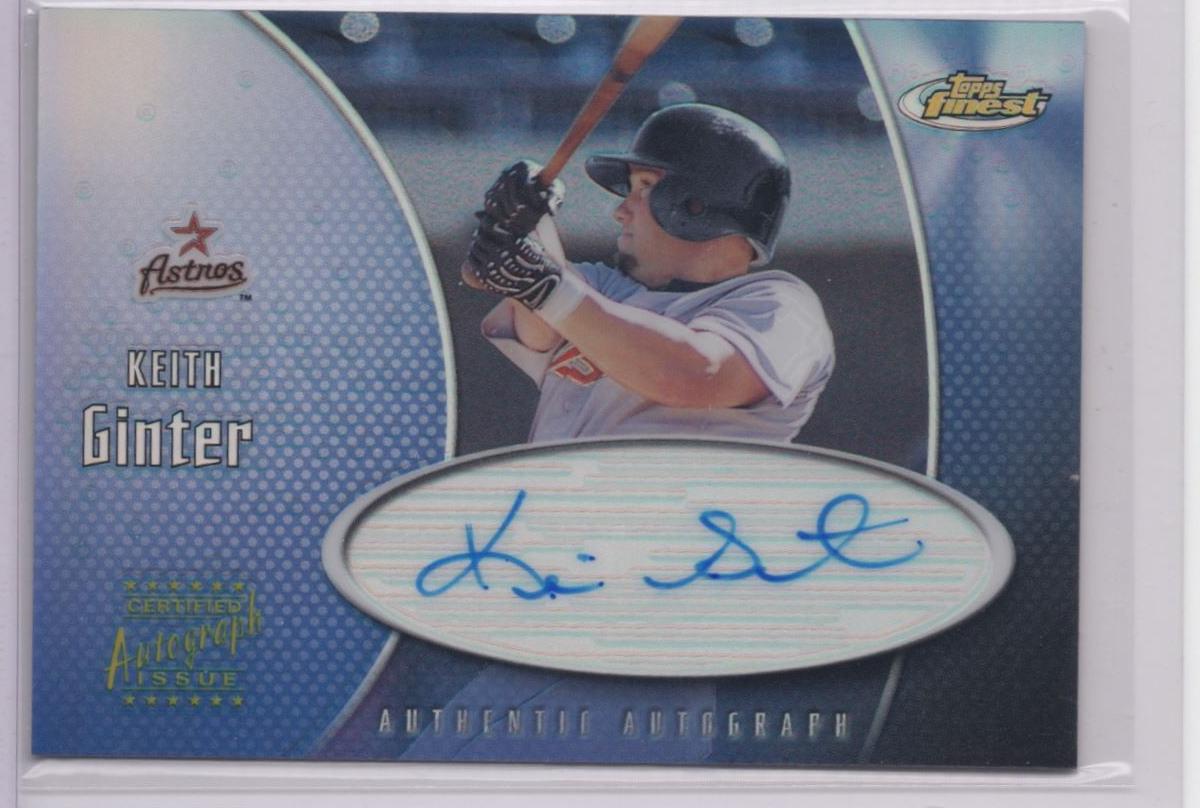Keith Ginter #KG Baseball Cards 2001 Finest Autographs
