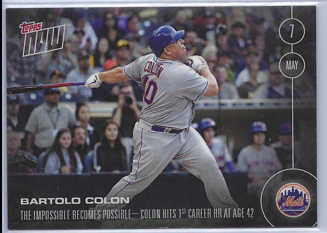 Bartolo Colon #57 Baseball Cards 2016 Topps Now