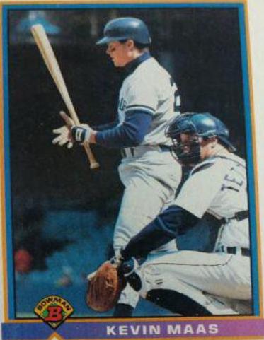 Kevin Maas #158 Baseball Cards 1991 Bowman