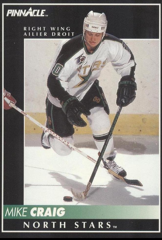 Mike Craig #99 Hockey Cards 1992 Pinnacle Canadian