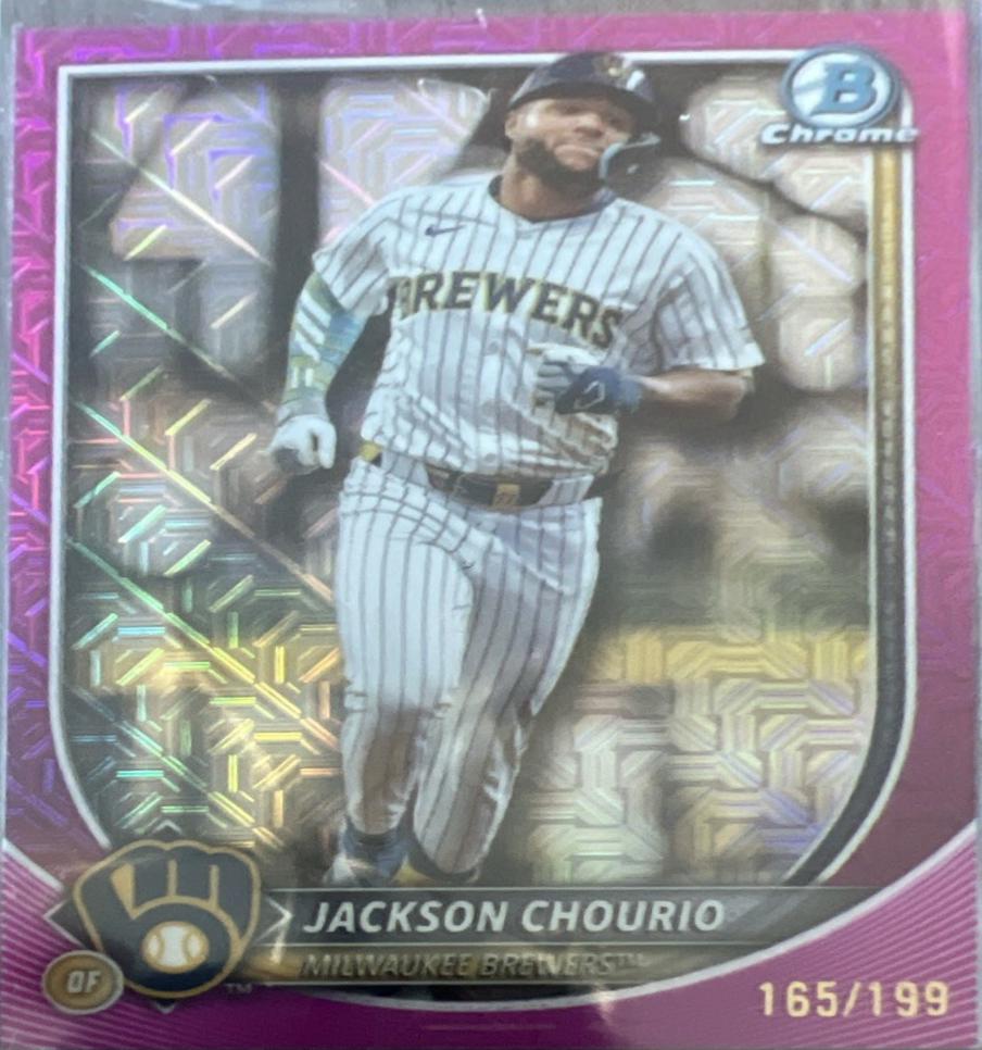 Jackson Chourio [Pink Mojo Refractor] #40