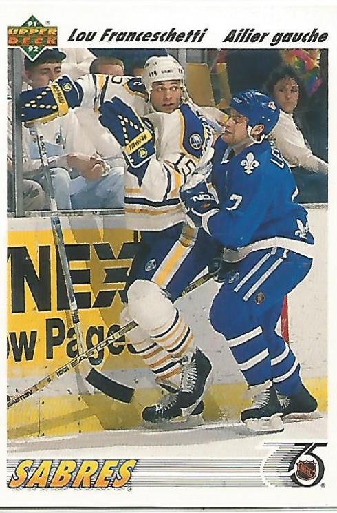 Lou Franceseschetti #399 1991 Upper Deck French Hockey