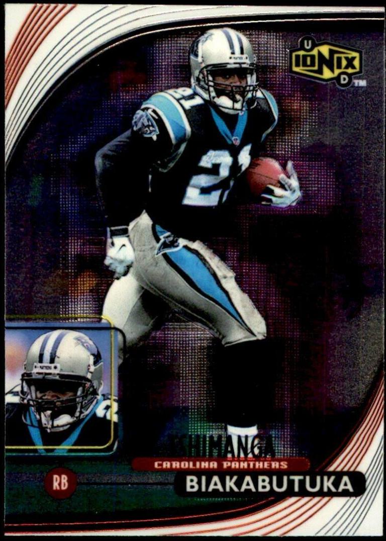Tim Biakabutuka #9 Football Cards 1999 UD Ionix