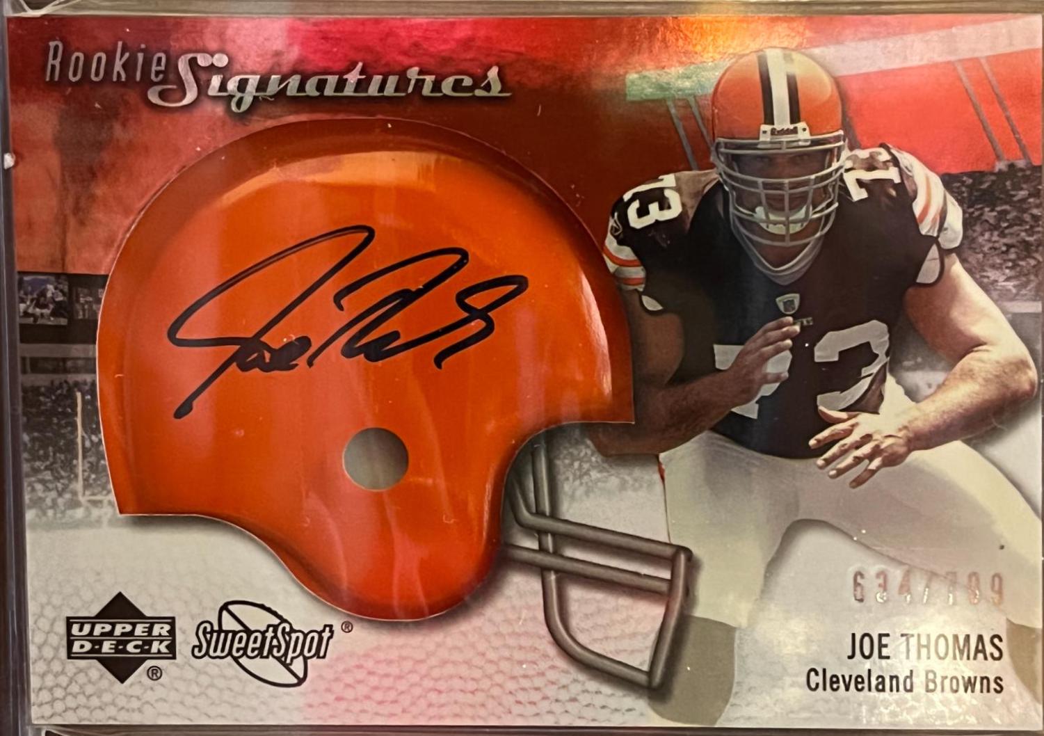 Joe Thomas #109 Football Cards 2007 Upper Deck Sweet Spot