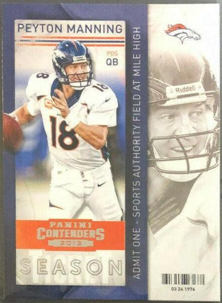 Peyton Manning #14 Football Cards 2013 Panini Contenders