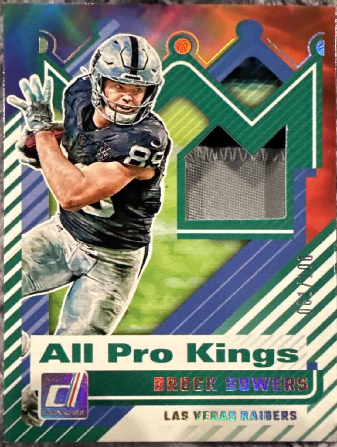 Brock Bowers #APK-BBS 2025 Donruss Football All-Pro Kings