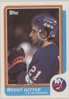 Brent Sutter #117 Hockey Cards 1986 Topps