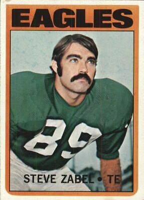 Steve Zabel #21 Football Cards 1972 Topps