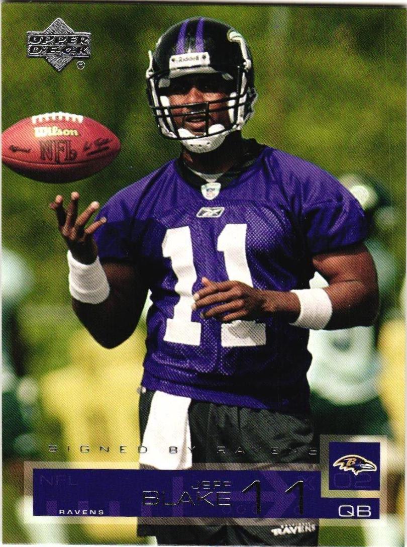 Jeff Blake #13 Football Cards 2002 Upper Deck