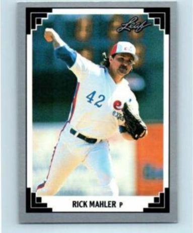 Rick Mahler #284 Baseball Cards 1991 Leaf