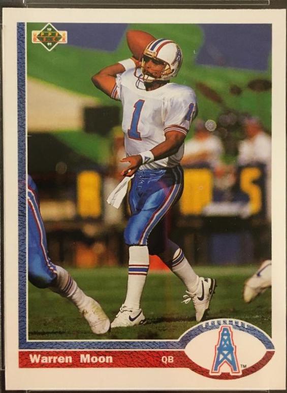 Warren Moon #256 Football Cards 1991 Upper Deck