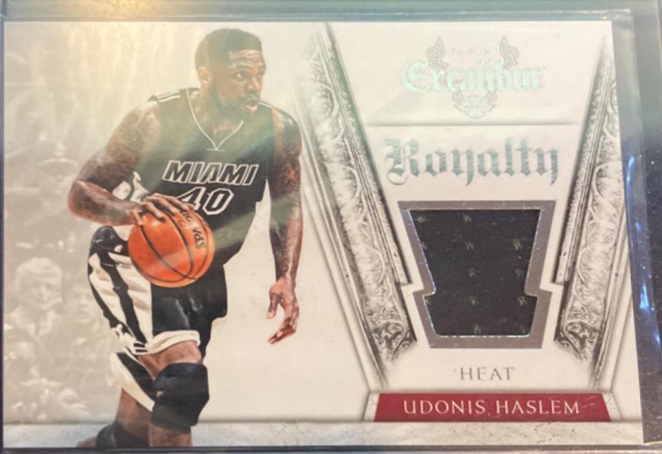 Udonis Haslem #47 Basketball Cards 2014 Panini Excalibur Royalty Jerseys
