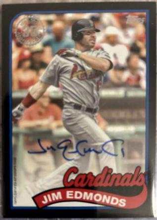 Jim Edmonds #TA-JE 2024 Topps Tribute Baseball Autographs