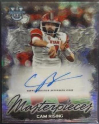 Cam Rising #BMA-CR Football Cards 2023 Bowman's Best University Masterpieces Autographs