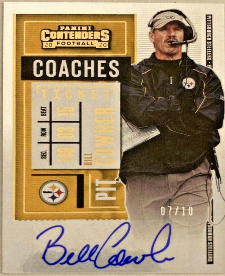 Bill Cowher [Coaches Autograph Gold] #308