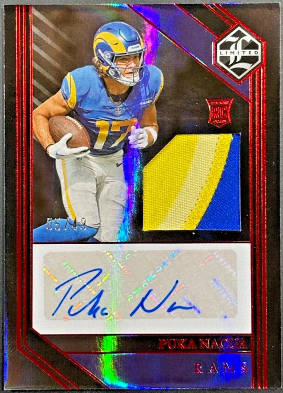 Puka Nacua [Amethyst Spotlight Rookie Patch Autograph] #128