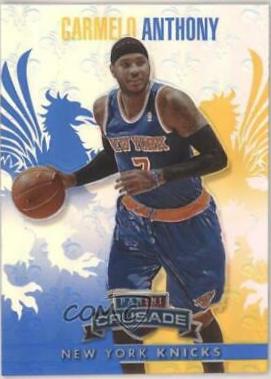 Carmelo Anthony Blue #55 Basketball Cards 2013 Panini Crusade Crusade