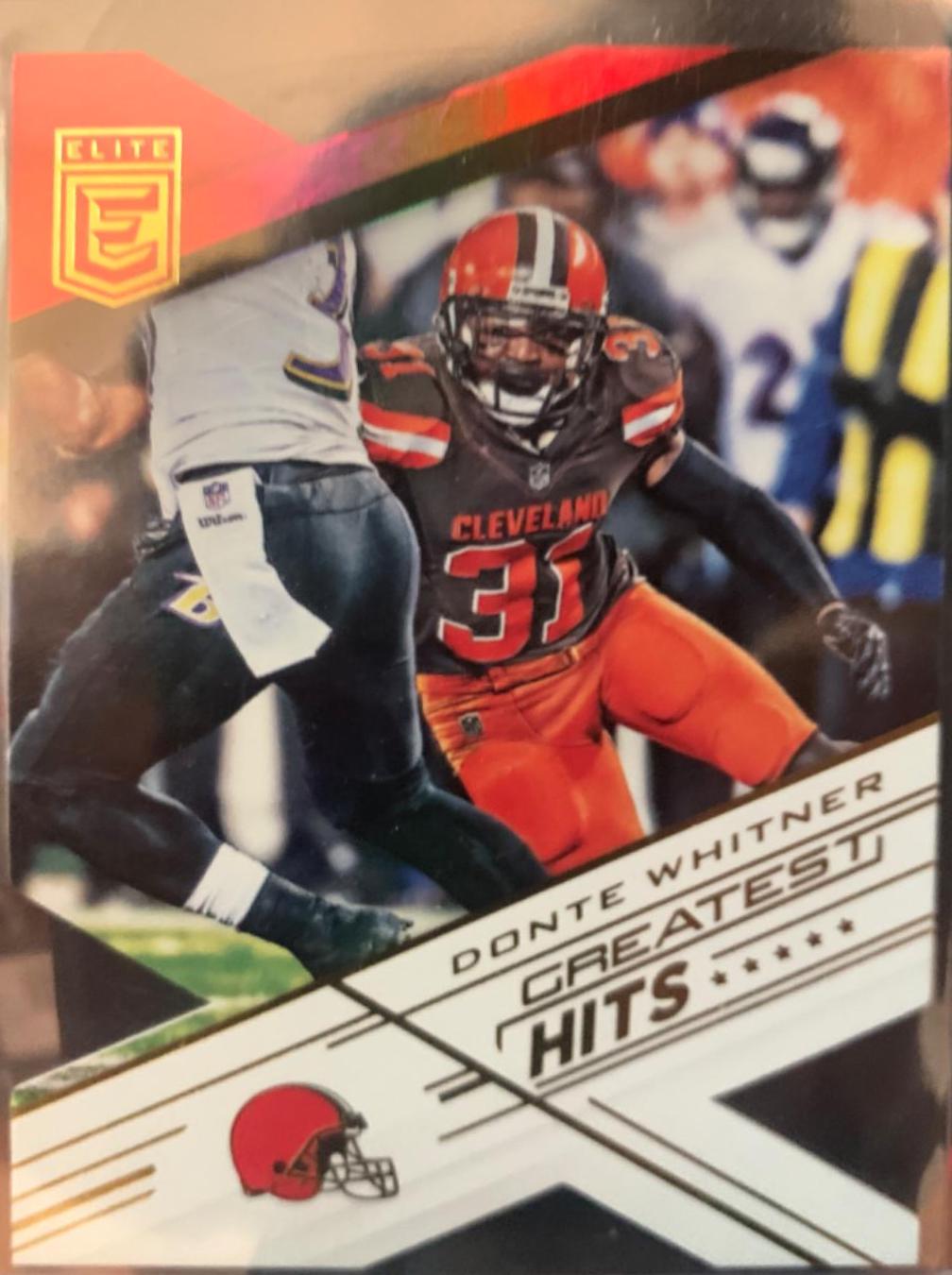 Donte Whitner #GH-DW Football Cards 2016 Panini Donruss Elite Greatest Hits