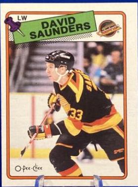 David Saunders #248 Hockey Cards 1988 O-Pee-Chee