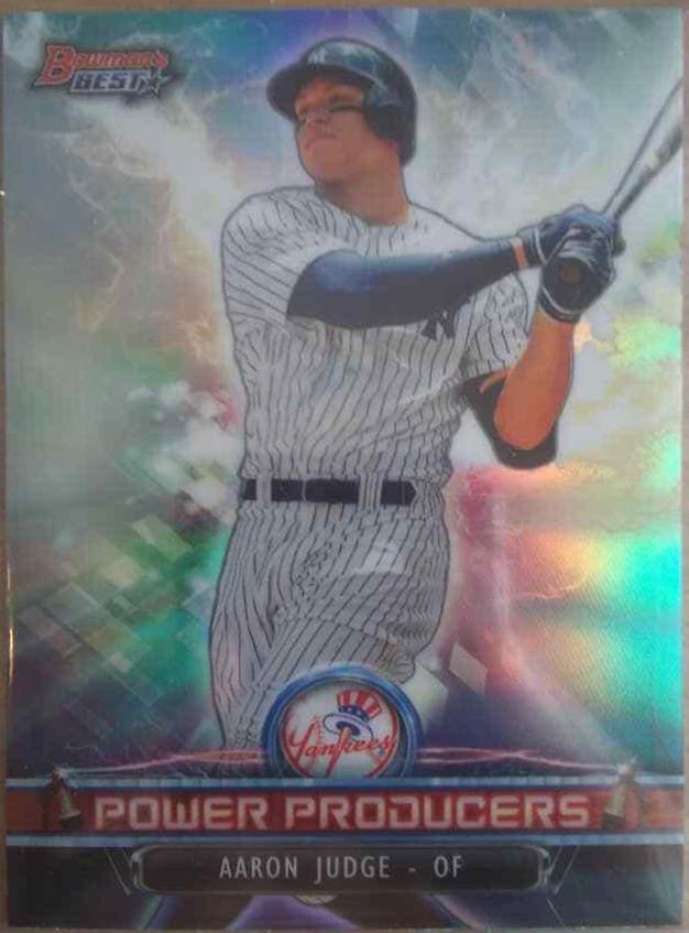 Aaron Judge #PP-AJ Baseball Cards 2018 Bowman's Best Power Producers