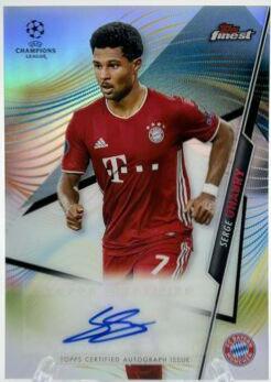 Serge Gnabry #FA-SGN 2020 Topps Finest UEFA Champions League Autographs