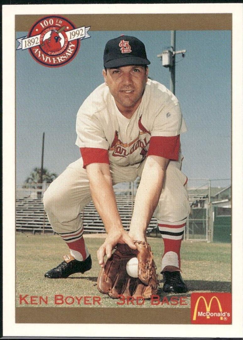Ken Boyer #29 Baseball Cards 1992 Pacific McDonald's St. Louis Cardinals