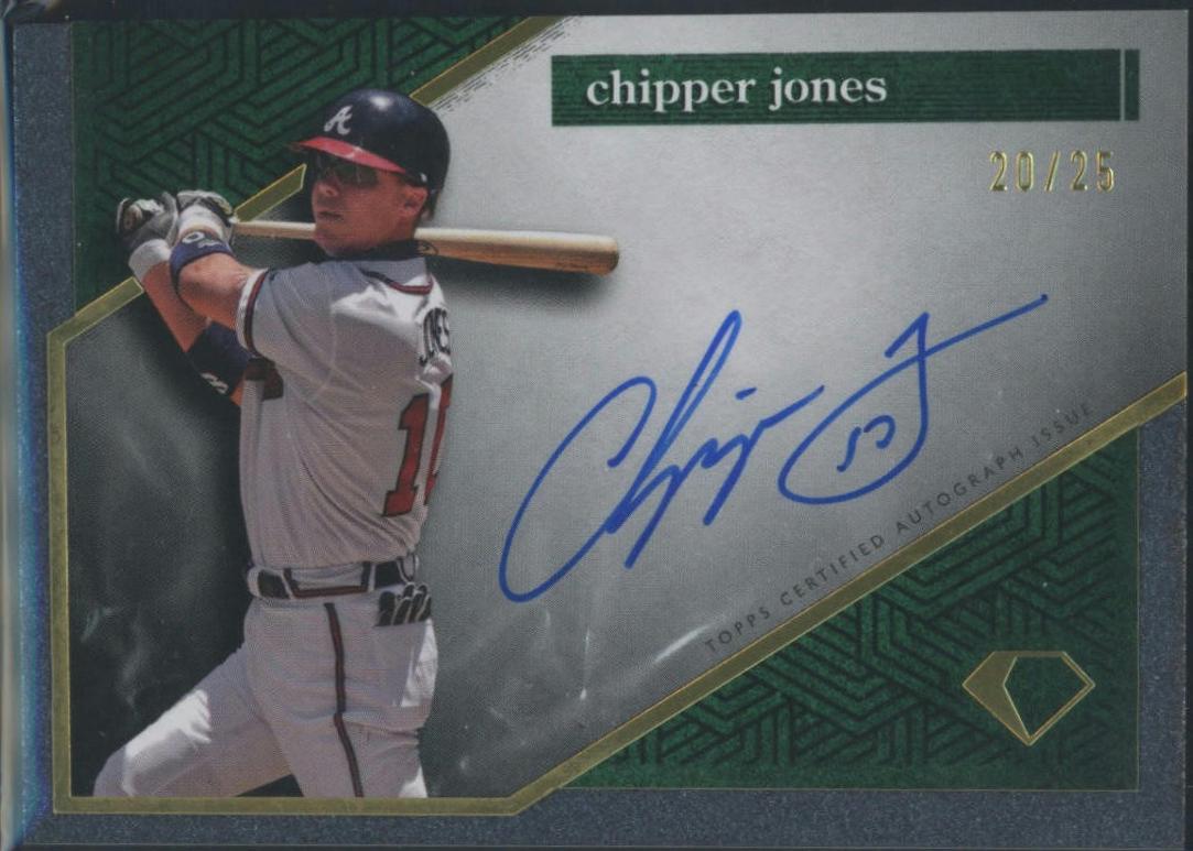 Chipper Jones #AC-CJ Baseball Cards 2024 Topps Diamond Icons Autograph