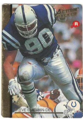 Steve Emtman #1 Football Cards 1992 Action Packed Rookie Update